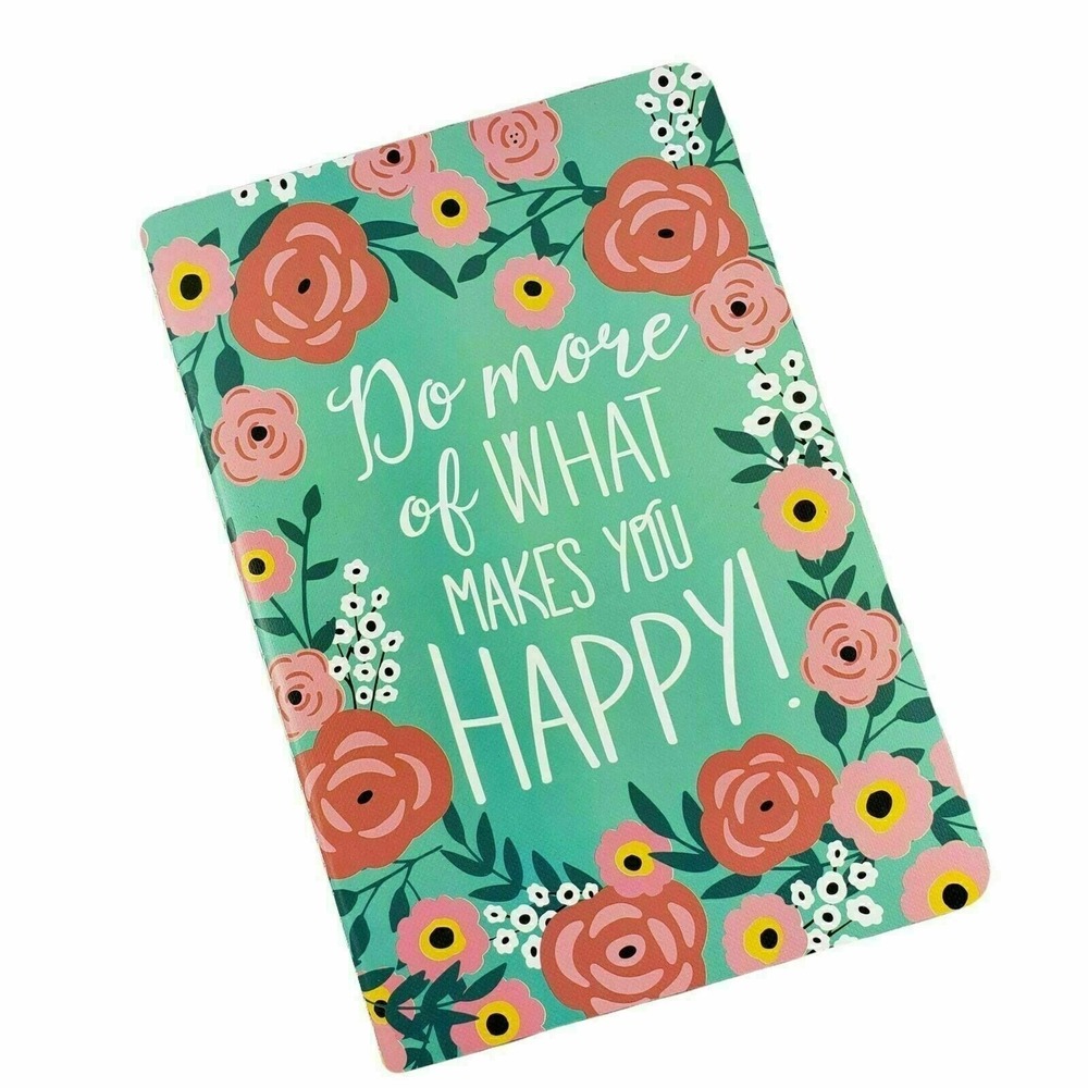 Journal Floret Notebook Lined Green Floral Designer Flower 80 Lined Pages New